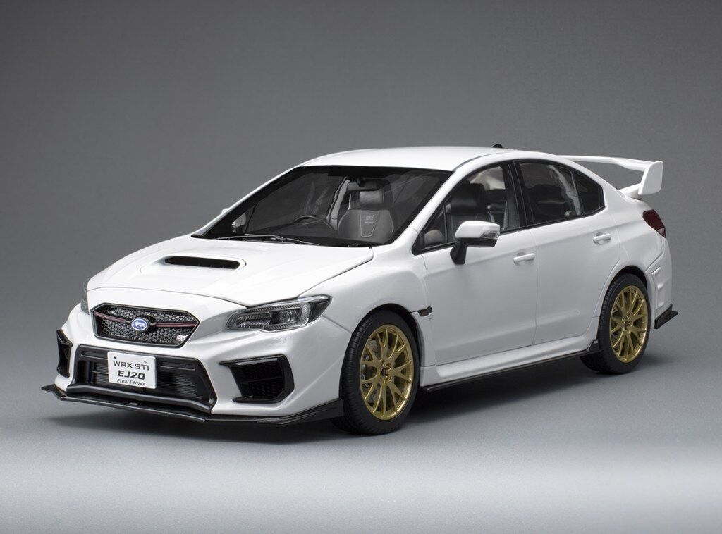 Sun Star 1/18 Subaru WRX STI EJ20 Final Edition - Crystal White Pearl Diecast Model Car