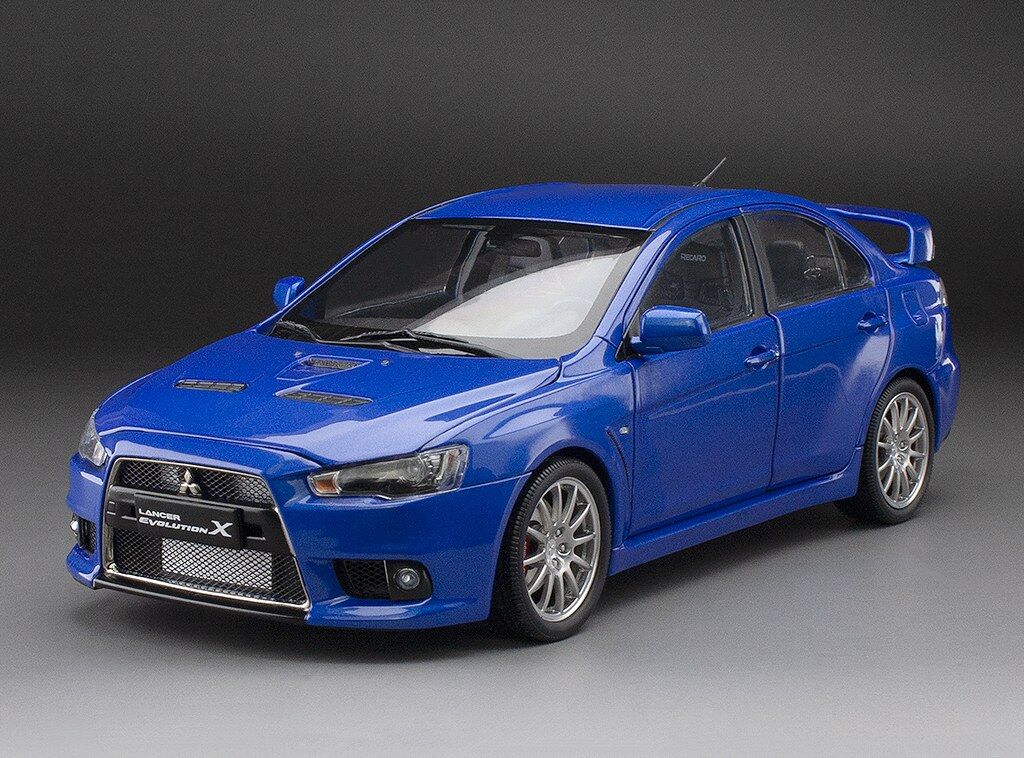 Sun Star 1/18 Mitsubishi Lancer Evolution X - Blue Metallic (New Tooling)