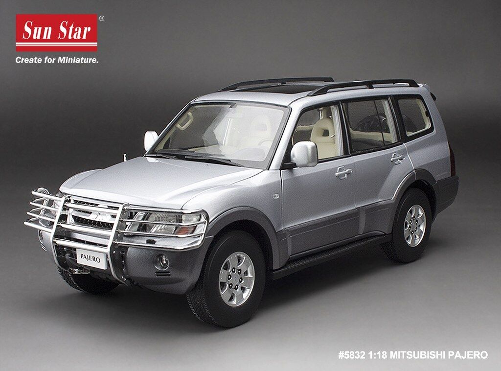 Sun Star 1/18 Mitsubishi Pajero V73 - Cool Silver (New Tooling)