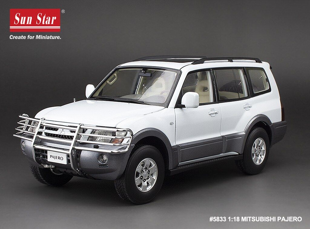 Sun Star 1/18 Mitsubishi Pajero V73 - White (New Tooling)