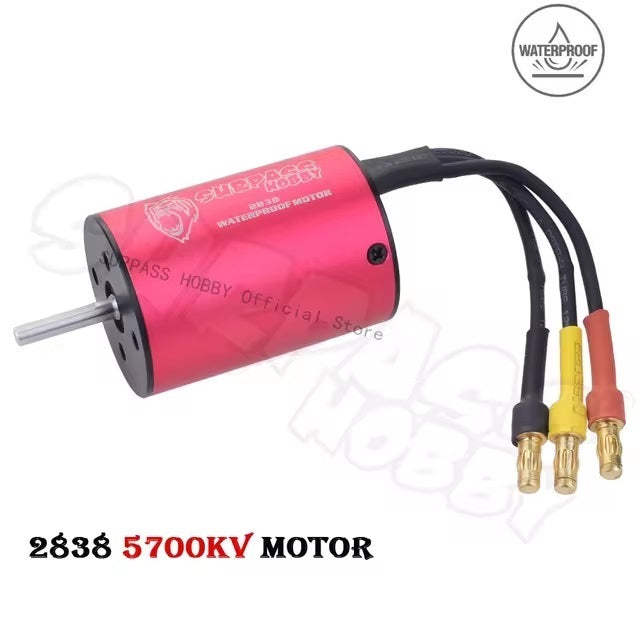 SUR-028380-03-5700 Surpass Surpass Hobby waterproof 2838 brushless motor  5700kv Red & Black