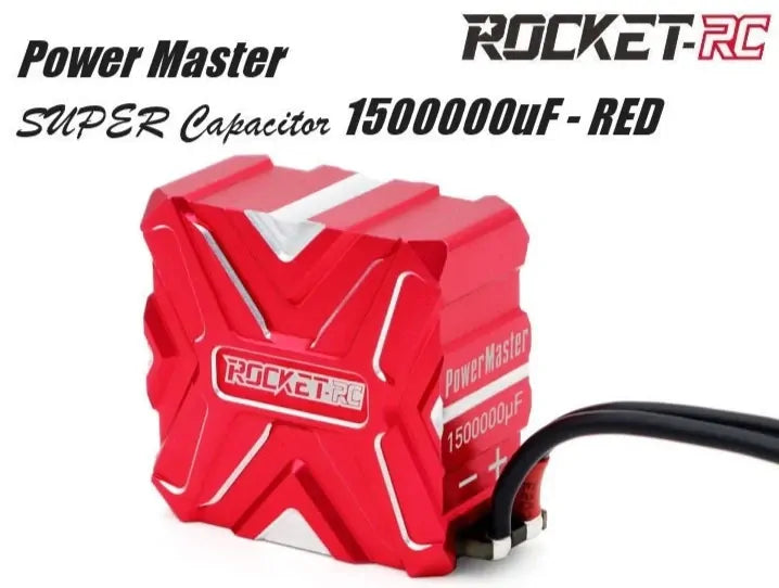 Surpass Super capacitor 1500000Î¼F  0~9.0V use for ESC    29*14.1*29.5mm  Red