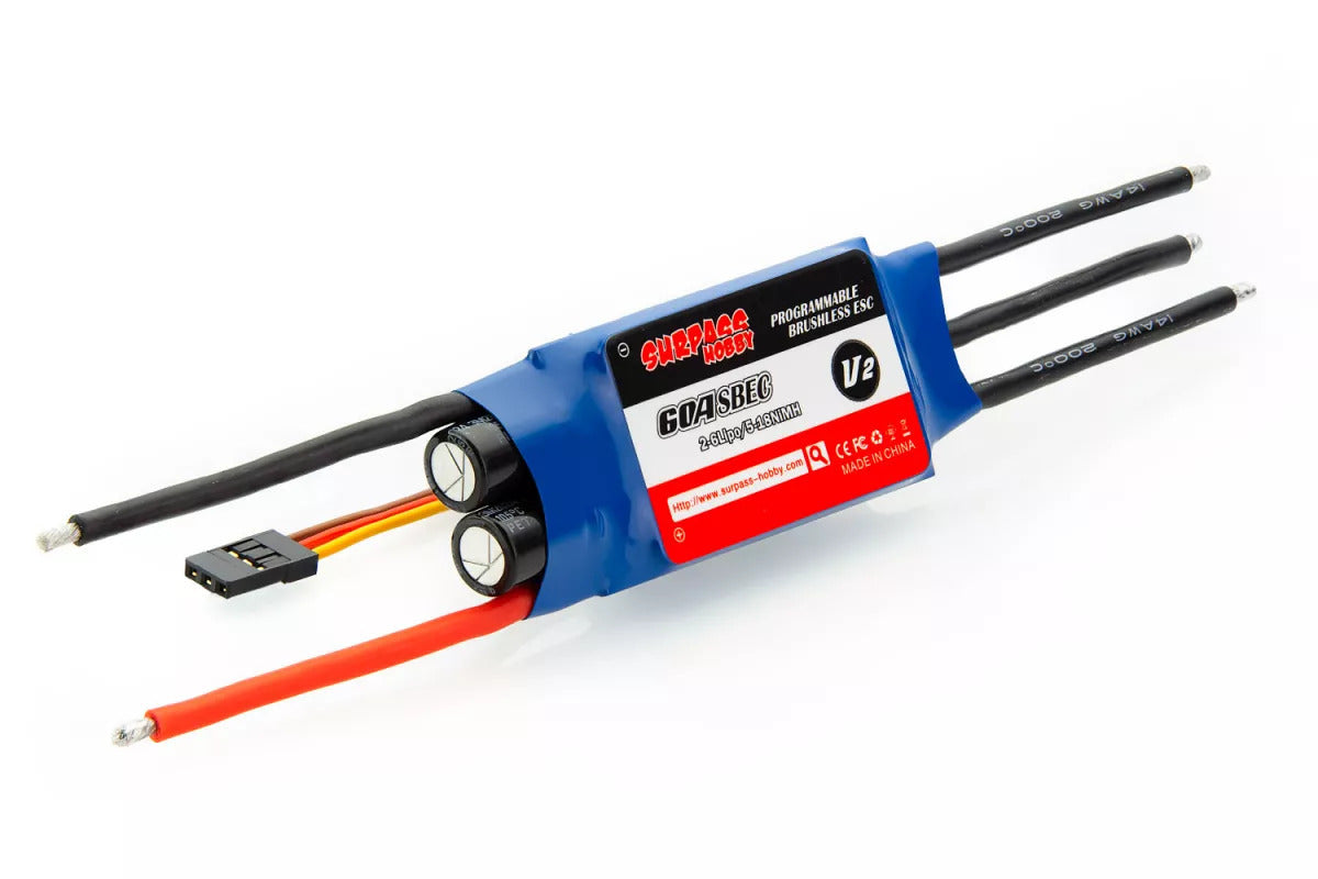 SUR-300005-02 Surpass 60A SBEC 60A\70A, 5.5V/5A 5-18NC\2-6S Lipo Surpass Hobby
