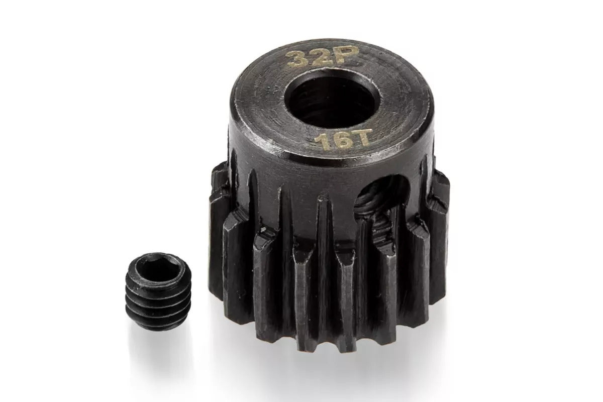 SUR-5004-01 Surpass 16T 32DP pinion gear alloy steel 5.0mm bore For 1/8 cars Surpass Hobby