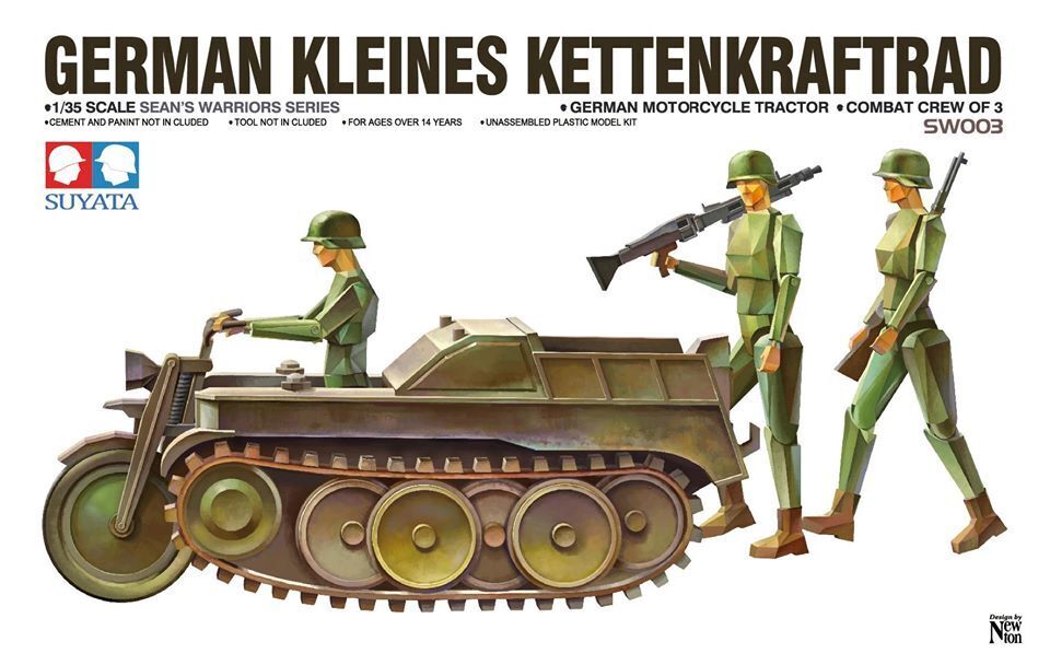 SUY-SW-003 Suyata German Kleines Kettenkraftrad Plastic Model Kit Suyata