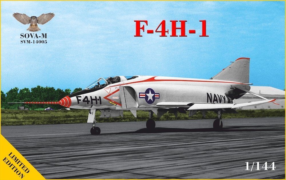 Sova-M 1/144 F4H-1 Phantom ( 1959 - flight tests) Plastic Model Kit