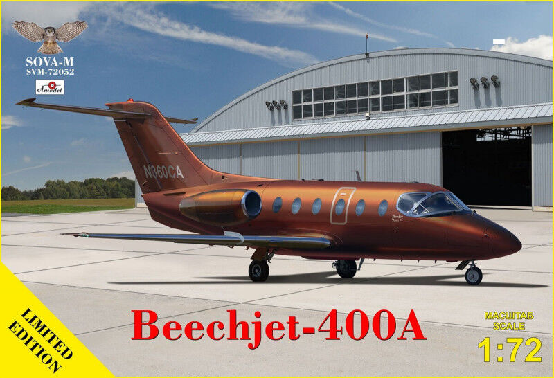 Sova-M 1/72 Beechjet -400A (2 civil liveries) Plastic Model Kit