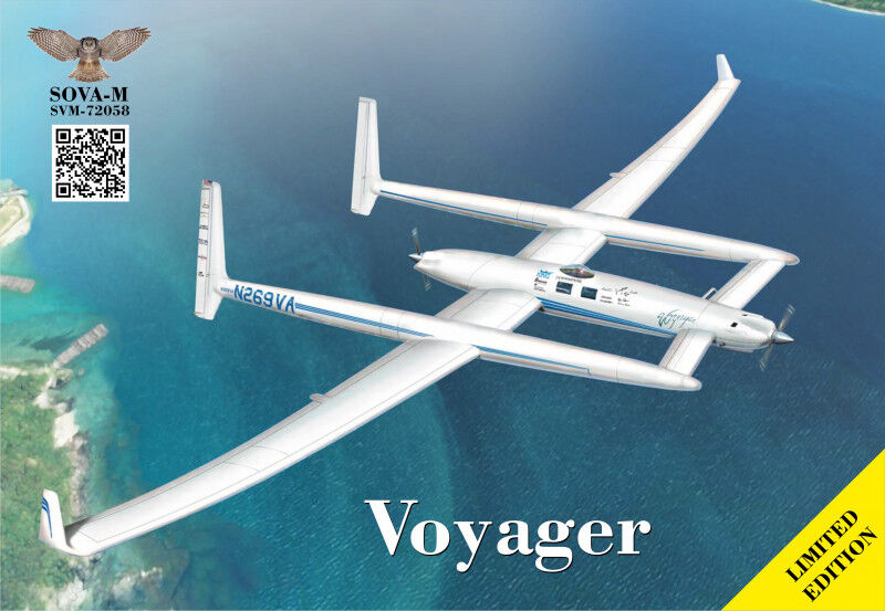 Sova-M 1/72 Model 76 "Voyager (Burt Rutan design) Plastic Model Kit