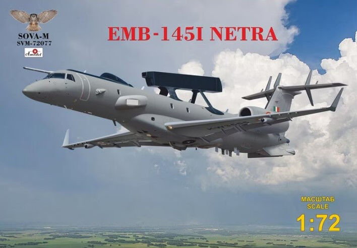 Sova-M 1/72 EMB 145 I NETRA (India's AEW & CS aircraft ) Plastic Model Kit