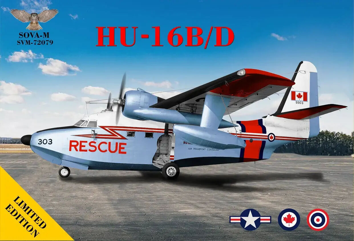 Sova-M 1/72 Hu-16B/D "Albatross" (Thai/Can/US Navy) Plastic Model Kit