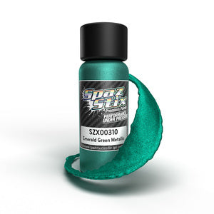 SZX00310 Emerald Green Metallic Airbrush Ready Paint, 2oz Bottle