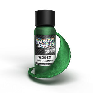 SZX00320 Clover Green Metallic Airbrush Ready Paint, 2oz Bottle SPAZ STIX