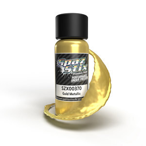 SZX00370 Gold Metallic Airbrush Ready Paint, 2oz Bottle