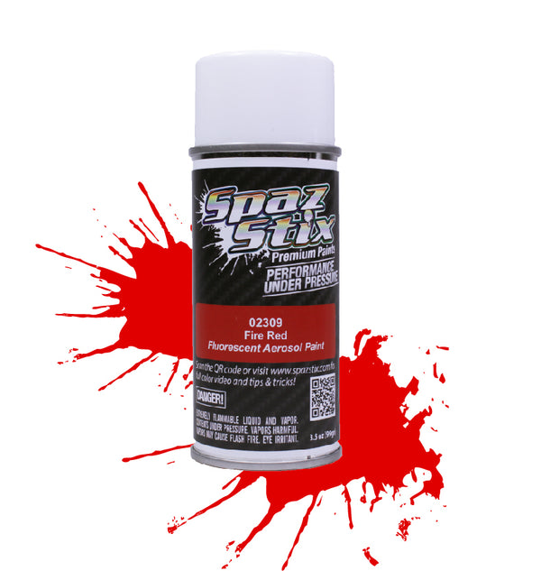 SZX02309 Fire Red Fluorescent Aerosol Paint 3.5oz