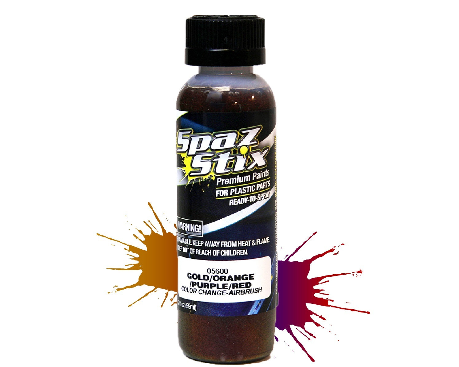 SZX05600 Color Changing Paint Gold/ Orange/ Purple/ Red 2oz SPAZ STIX