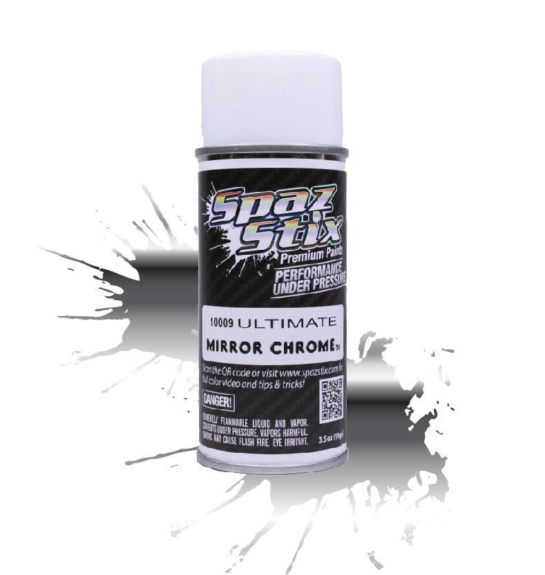 SZX10009 Ultimate Mirror Chrome Aerosol Paint 3.5oz SPAZ STIX