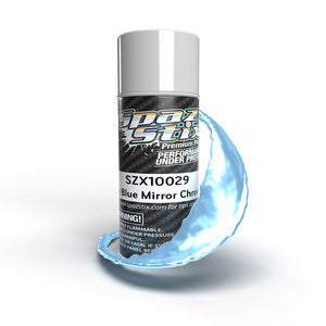 SZX10029  Sky Blue Mirror Chrome Aerosol Paint, 3.5oz Can SPAZ STIX