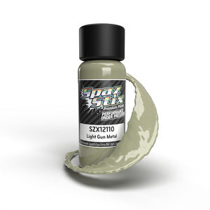 SZX12110 Light Gunmetal Airbrush Ready Paint, 2oz Bottle SPAZ STIX