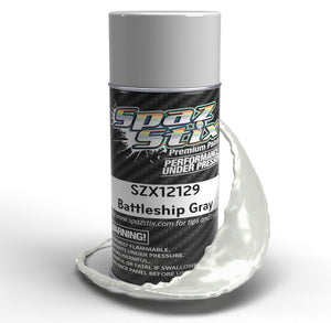 SZX12129 Battleship Gray Aerosol Paint, 3.5oz Can SPAZ STIX