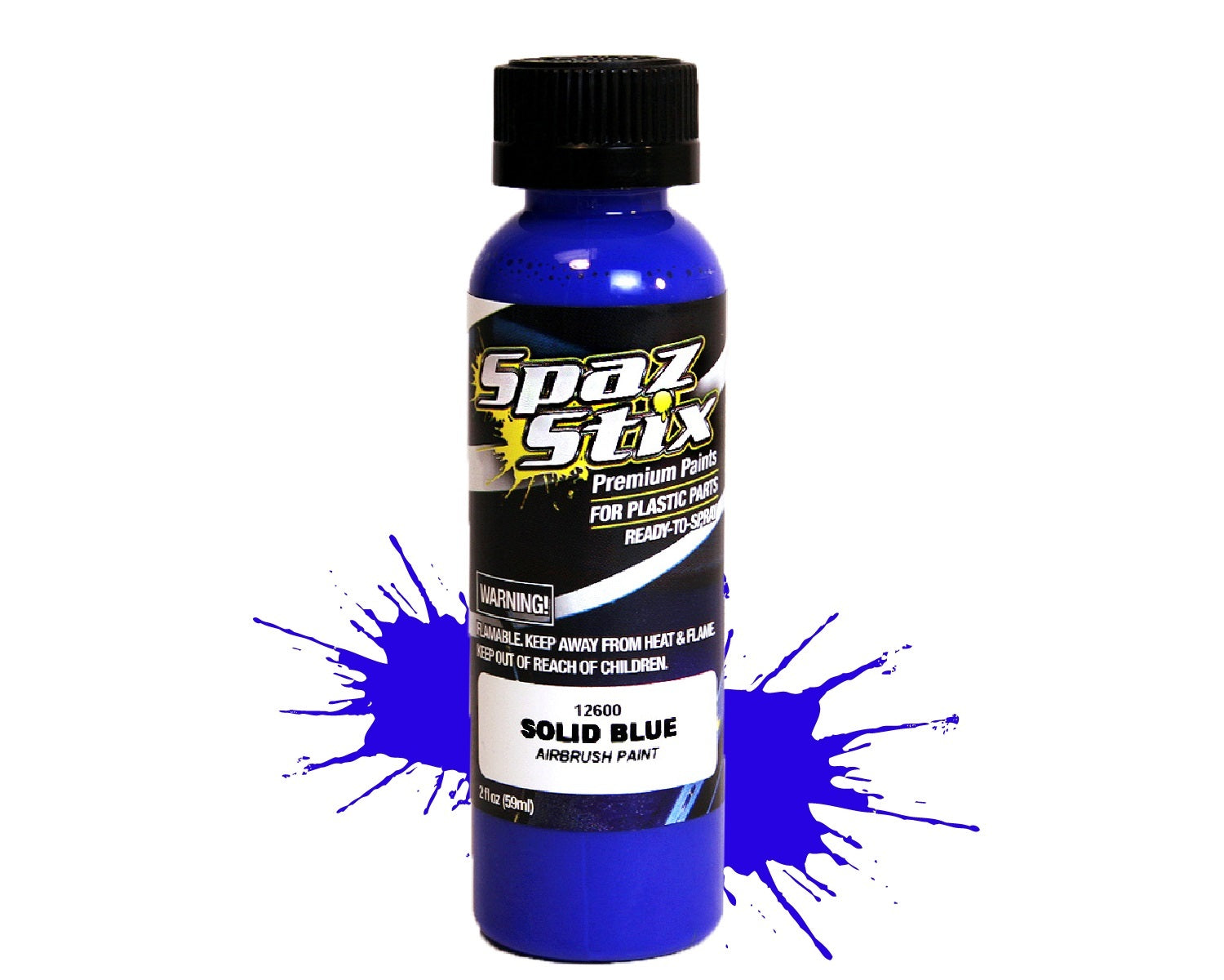 SZX12600 Solid Blue Airbrush Paint 2oz SPAZ STIX