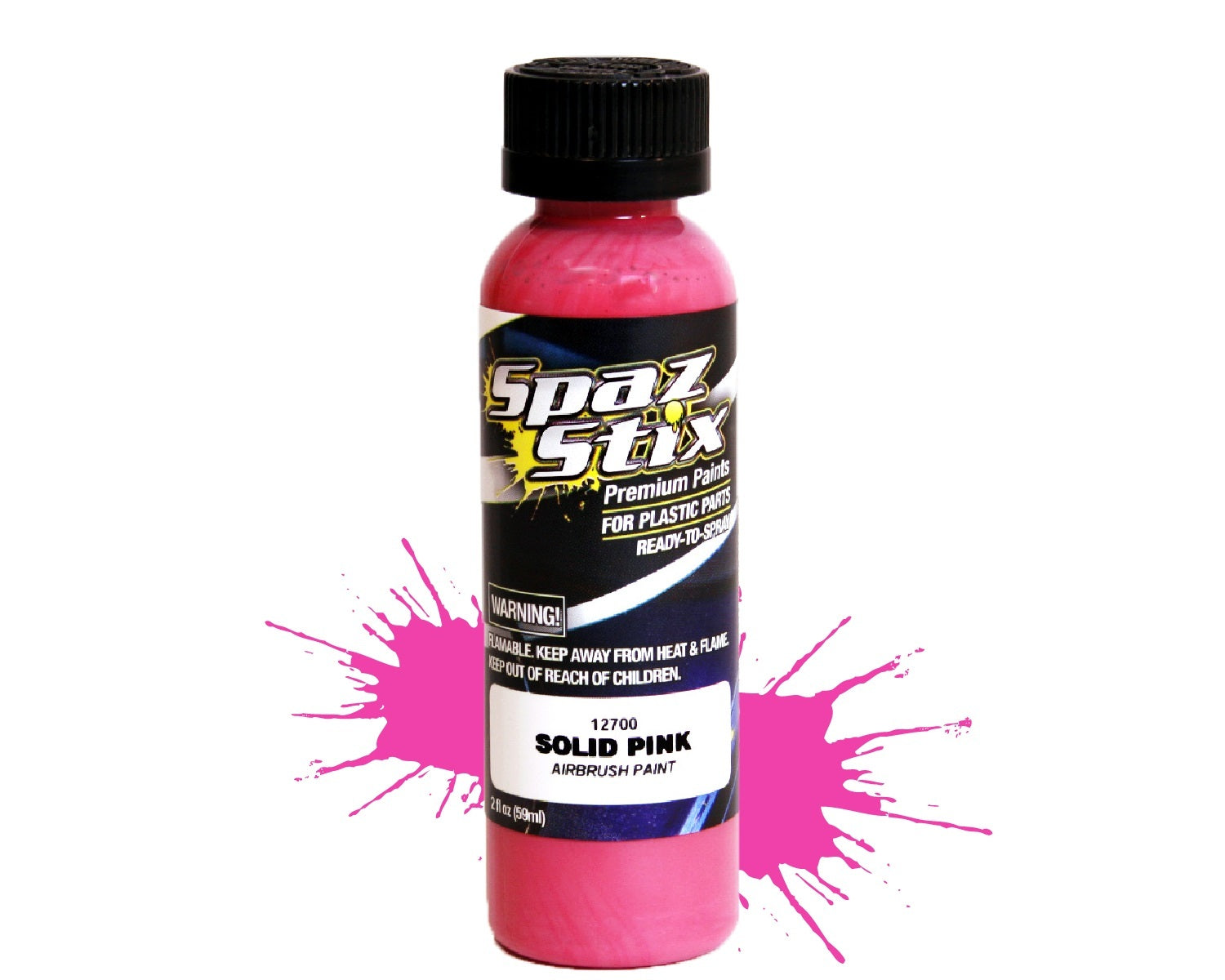 SZX12700 Solid Pink Airbrush Paint 2oz SPAZ STIX
