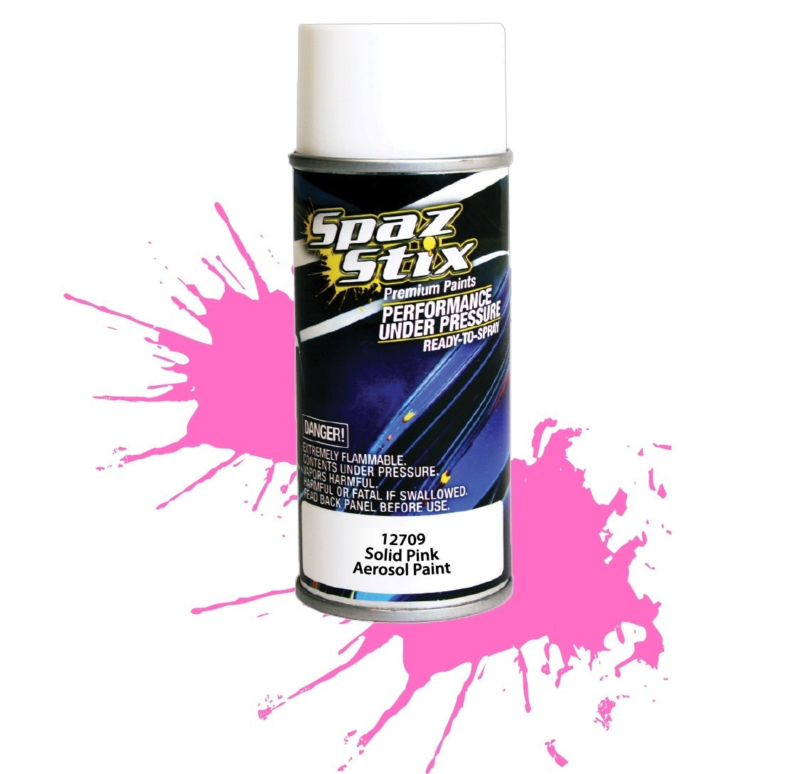 SZX12709 Solid Pink Aerosol Paint 3.5oz SPAZ STIX