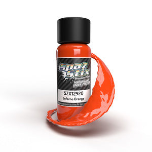 SZX12920  Inferno Orange Airbrush Ready Paint, 2oz Bottle SPAZ STIX