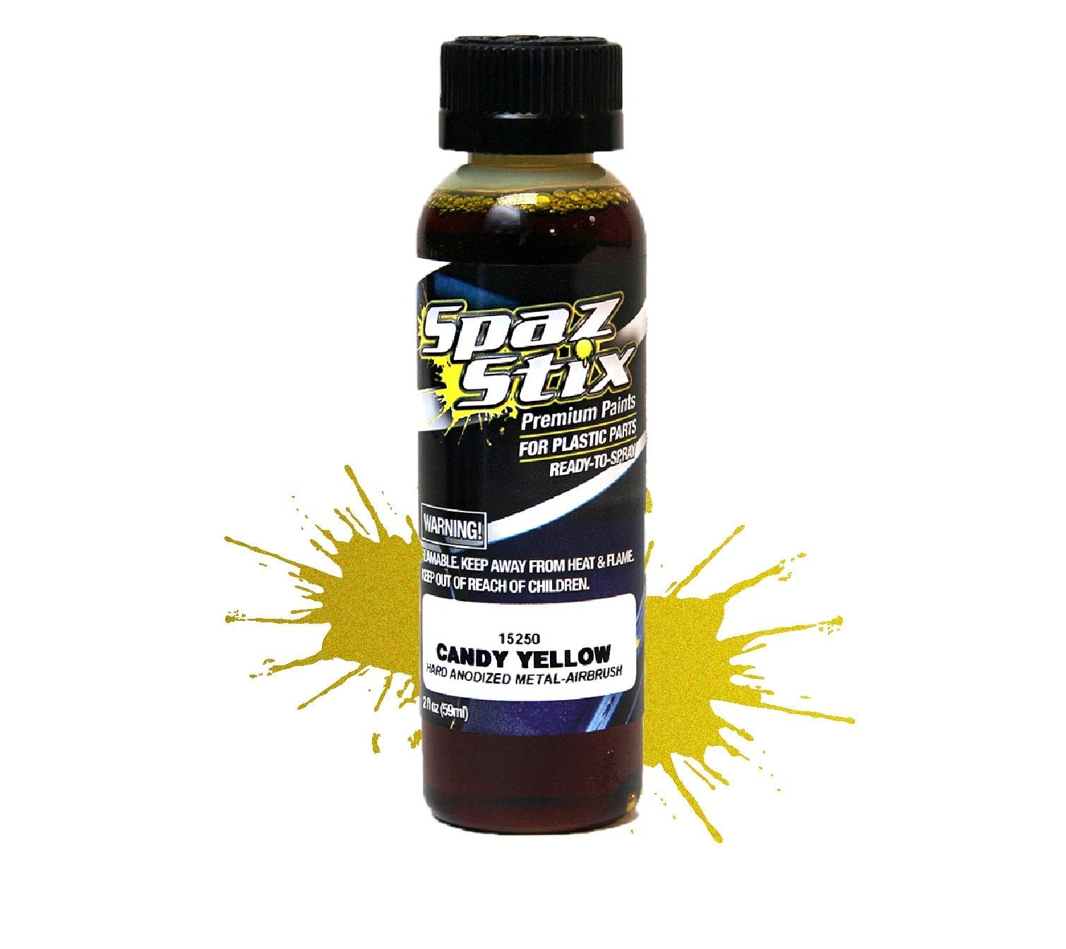SZX15250 Candy Yellow Airbrush Paint 2oz SPAZ STIX