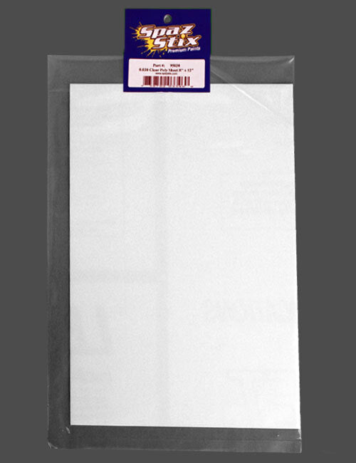 SZX95030 0.030" Clear Poly Sheet 8"x12" SPAZ STIX