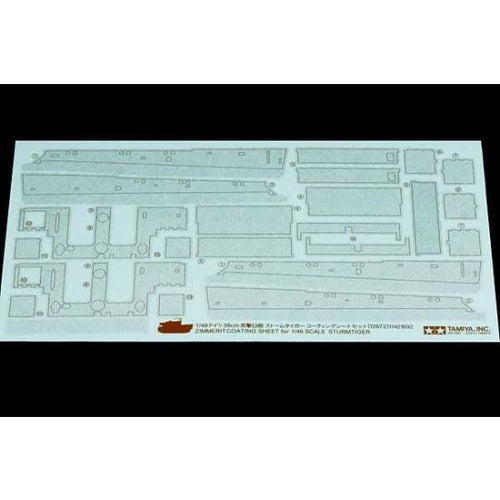 T12672 TAMIYA STURMITIGER ZIM SHEET Tamiya