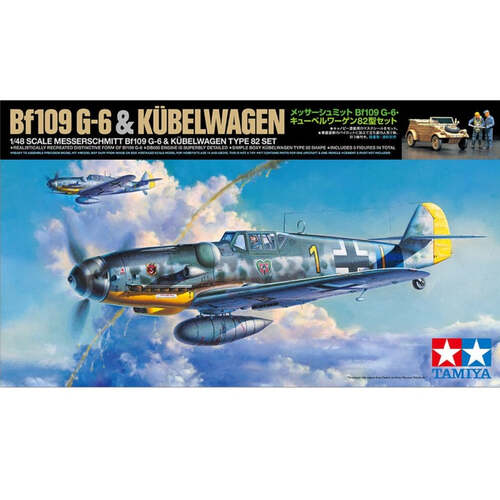 T25204 TAMIYA BF109 G-6 & KUBELWAGEN 82 1:48 Tamiya