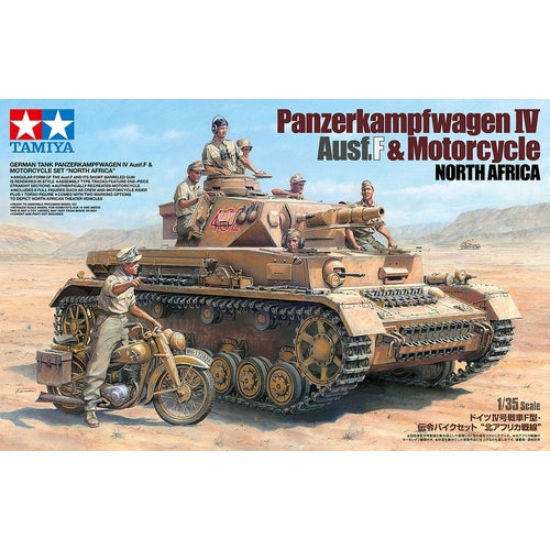 T25208 TAMIYA IV.F & MOTORCYCLE N.AFRICA Tamiya