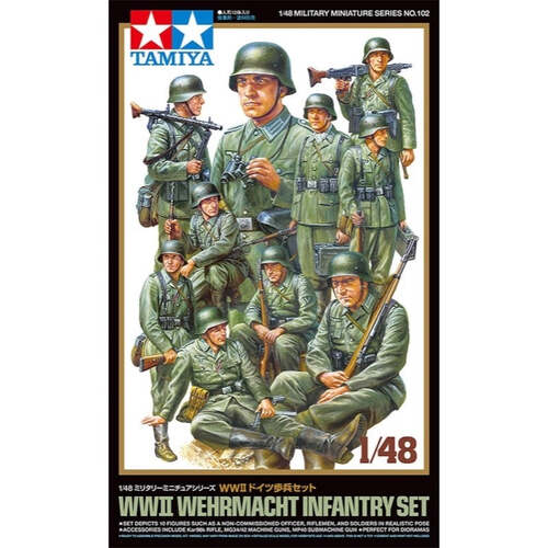T32602 TAMIYA WWII WEHRMACHT INFANTRY 1:48 Tamiya