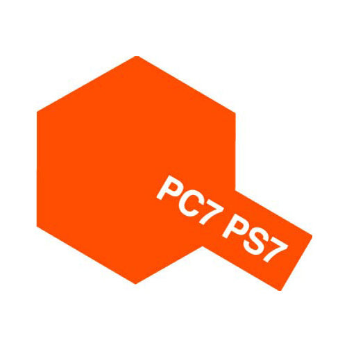 T86007 TAMIYA POLYCARBONATE SPRAY PS-7 ORANGE Tamiya