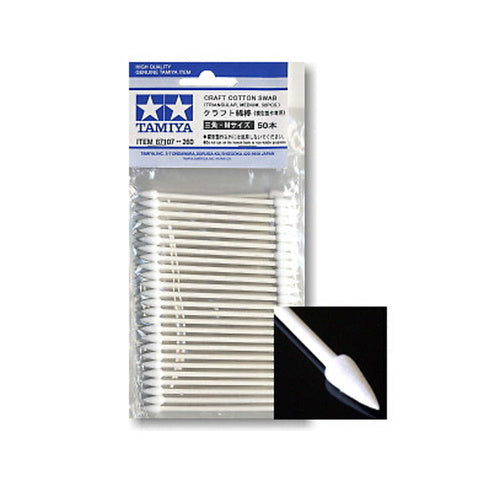 T87107 TAMIYA CRAFT COTTON SWAB (TRM*50) Tamiya