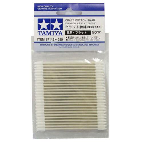 T87142 TAMIYA CRAFT COTTON SWAB (TRF*50) Tamiya