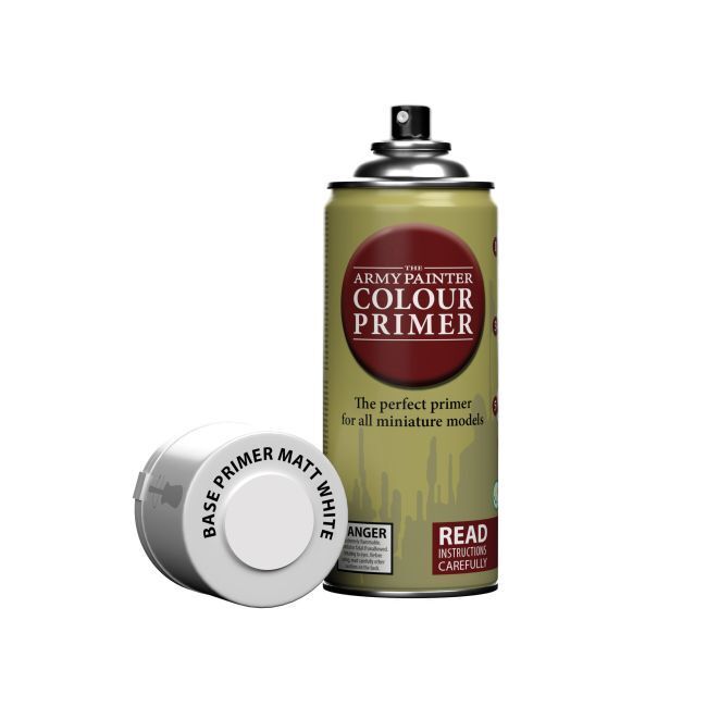 TAPCP3002 The Army Painter Base Primer - Matt White - 400ml Spray Paint