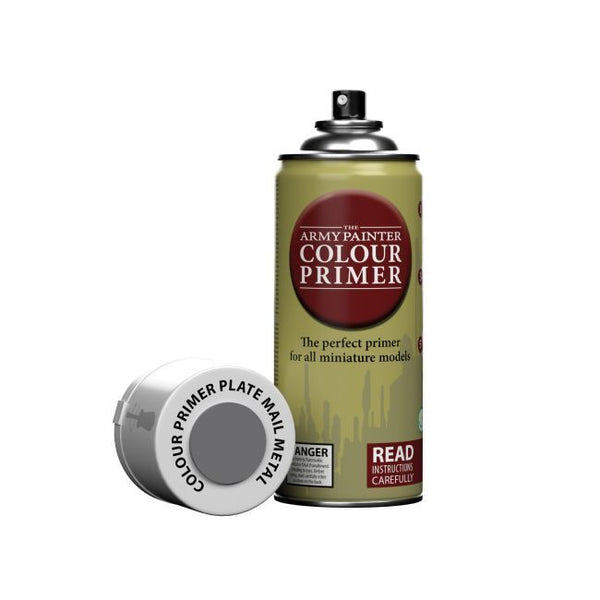 TAPCP3008 The Army Painter Colour Primer - Plate Mail Metal - 400ml Spray Paint
