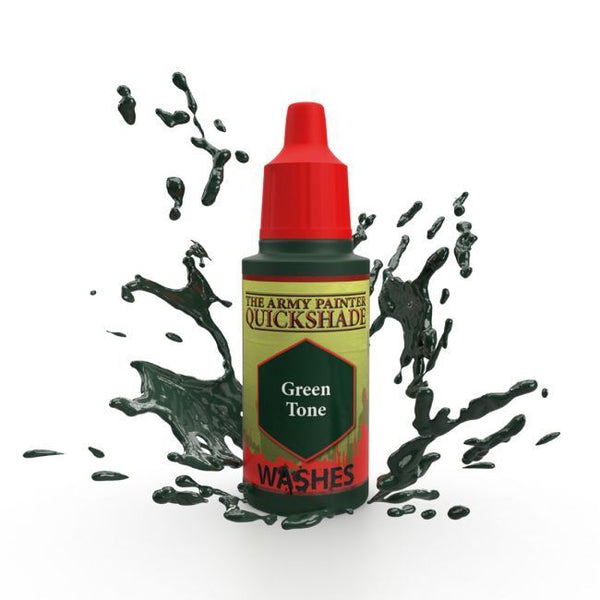 TAPWP1137 The Army Painter Warpaints Washes: QS Green Tone Ink  - 18ml Acrylic Paint