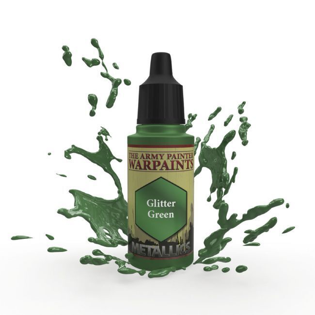 TAPWP1484 The Army Painter Warpaints Metallic: Glitter Green - 18ml Acrylic Paint
