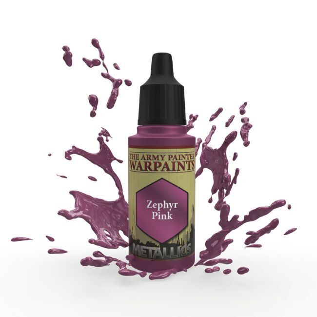 TAPWP1485 The Army Painter Warpaints Metallic: Zephyr Pink - 18ml Acrylic Paint