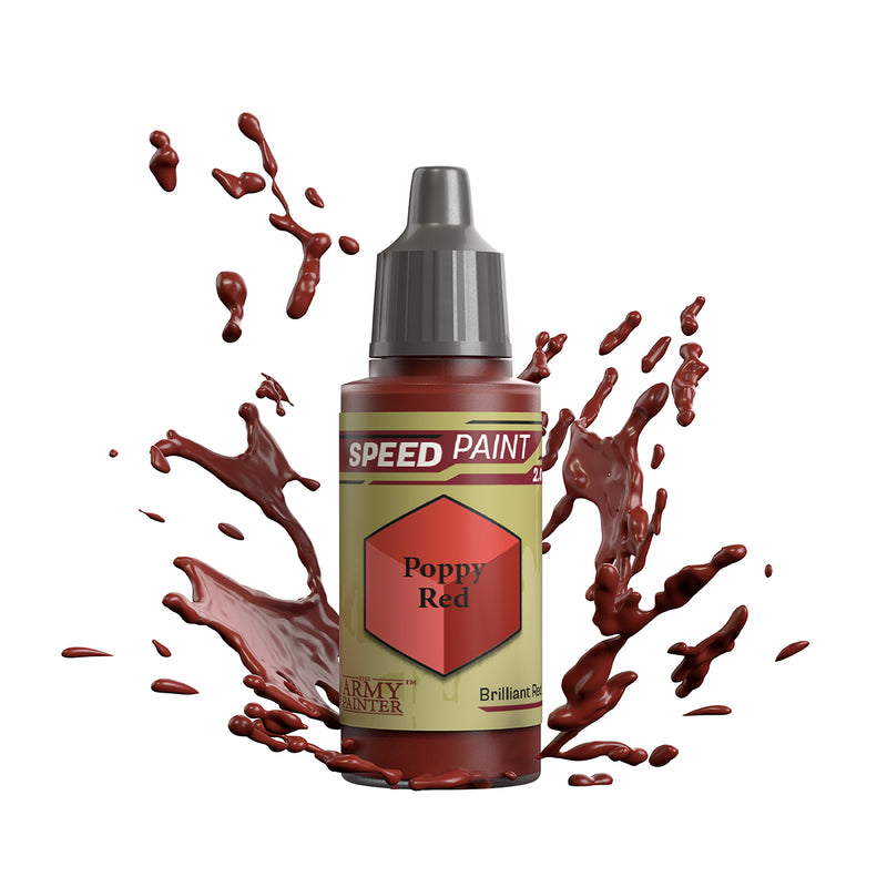 TAPWP2056 The Army Painter Speedpaint: Poppy Red - 18ml Acrylic Paint