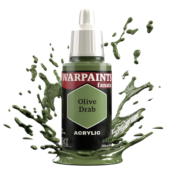 TAPWP3070 The Army Painter Warpaints Fanatic: Olive Drab - 18ml Acrylic Paint
