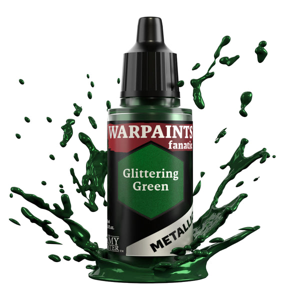 TAPWP3197 The Army Painter Warpaints Fanatic Metallic: Glittering Green - 18ml Acrylic Paint