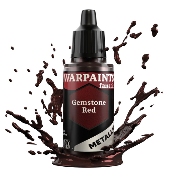 TAPWP3198 The Army Painter Warpaints Fanatic Metallic: Gemstone Red - 18ml Acrylic Paint