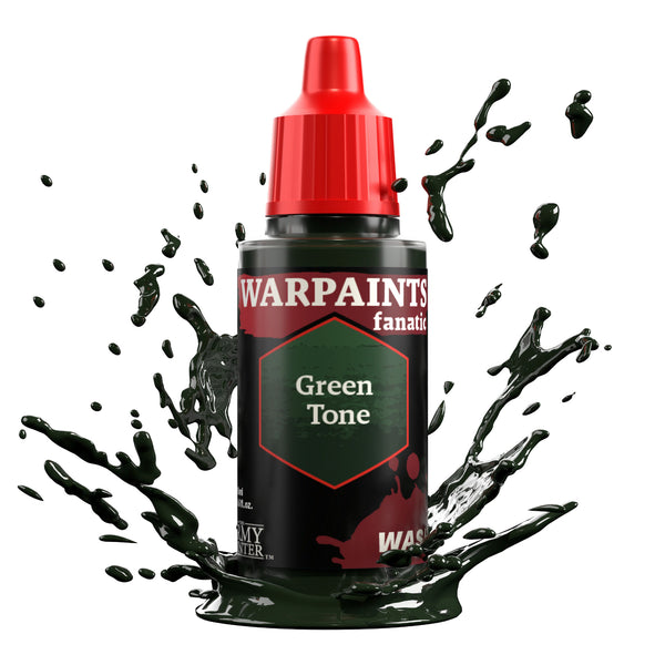 TAPWP3208 The Army Painter Warpaints Fanatic Wash: Green Tone - 18ml Acrylic Paint