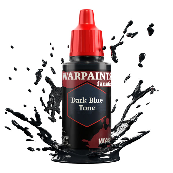 TAPWP3211 The Army Painter Warpaints Fanatic Wash: Dark Blue Tone - 18ml Acrylic Paint