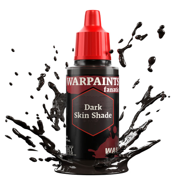 TAPWP3215 The Army Painter Warpaints Fanatic Wash: Dark Skin Shade - 18ml Acrylic Paint