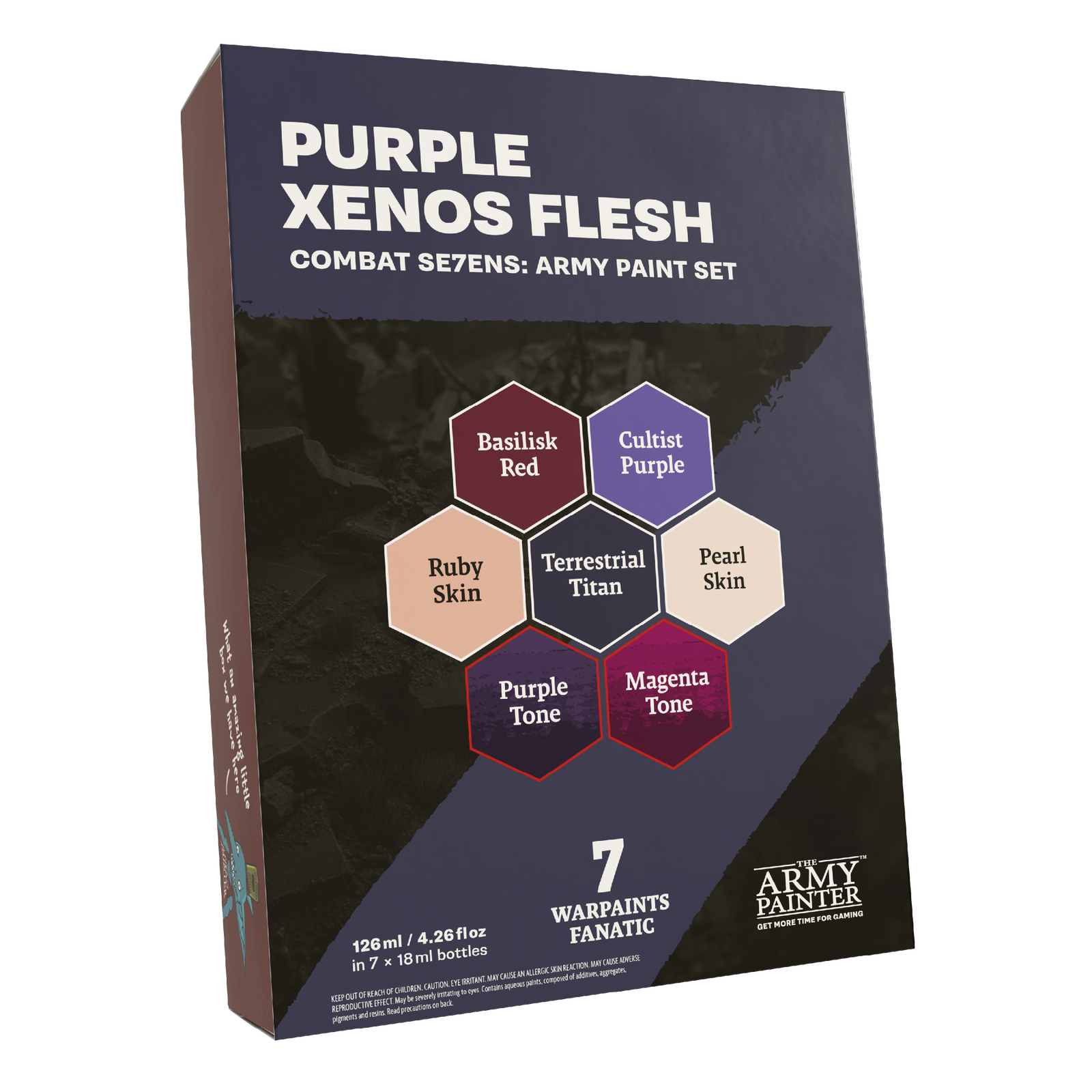 The Army Painter Combat Se7ens: Purple Xenos Flesh Acrylic Paint Set