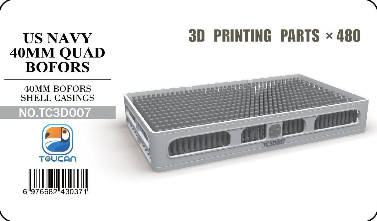 Toucan 1/35 40MM BOFORS SHELL CASINGS Plastic Model Kit